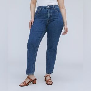 Everlane The Curvy 90’s Cheeky Straight Jean in Deep Atlantic Size 26